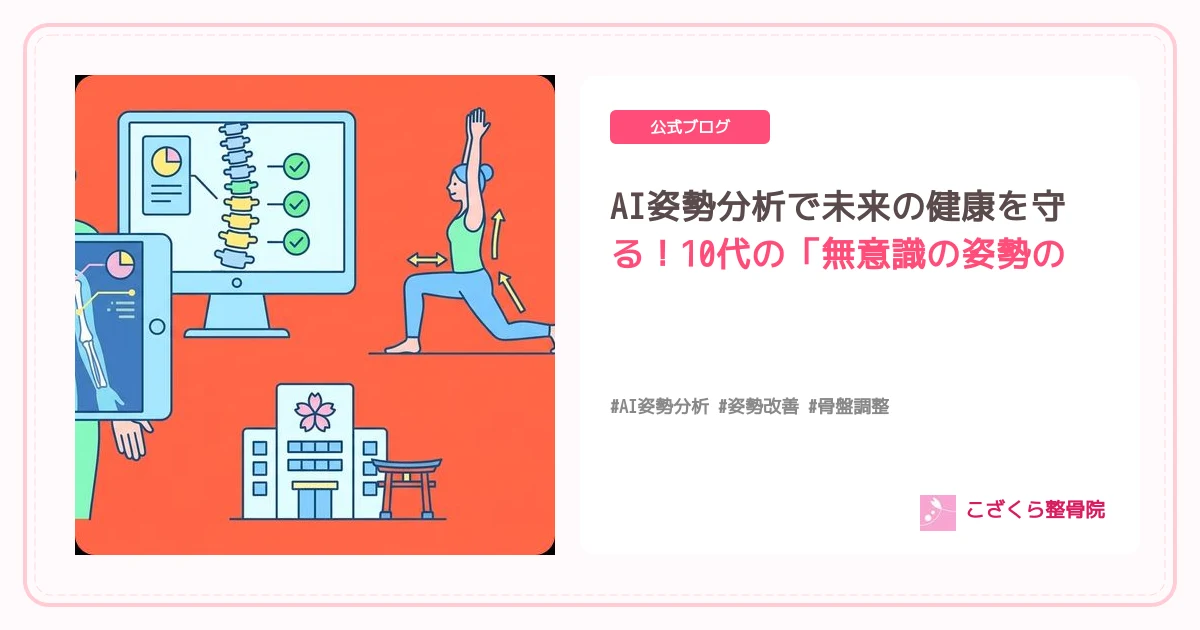 AI姿勢分析で未来の健康を守る！10代の「無意識の姿勢の癖」にご用心【京都市伏見区醍醐】
