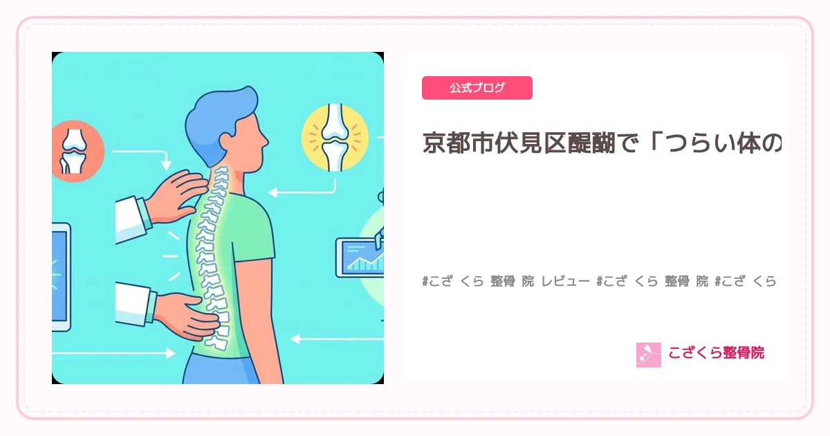京都市伏見区醍醐で「つらい体の痛み」を諦めていませんか？こざくら整骨院が根本改善へ導きます！