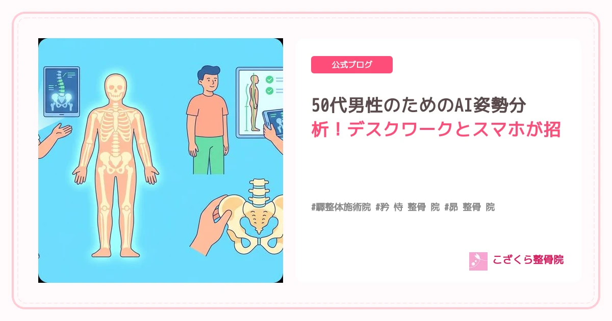 50代男性のためのAI姿勢分析！デスクワークとスマホが招く「姿勢の歪み」を京都市伏見区醍醐で徹底改善
