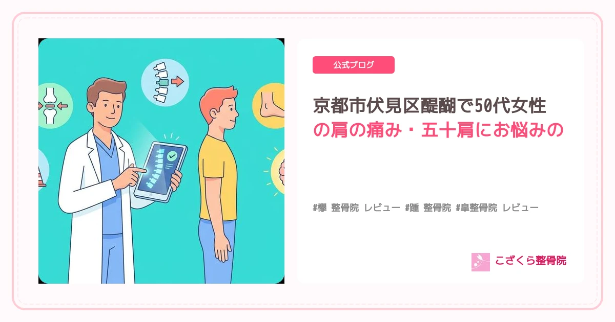 京都市伏見区醍醐で50代女性の肩の痛み・五十肩にお悩みの方へ：AI問診と根本改善で痛みを乗り越えましょう