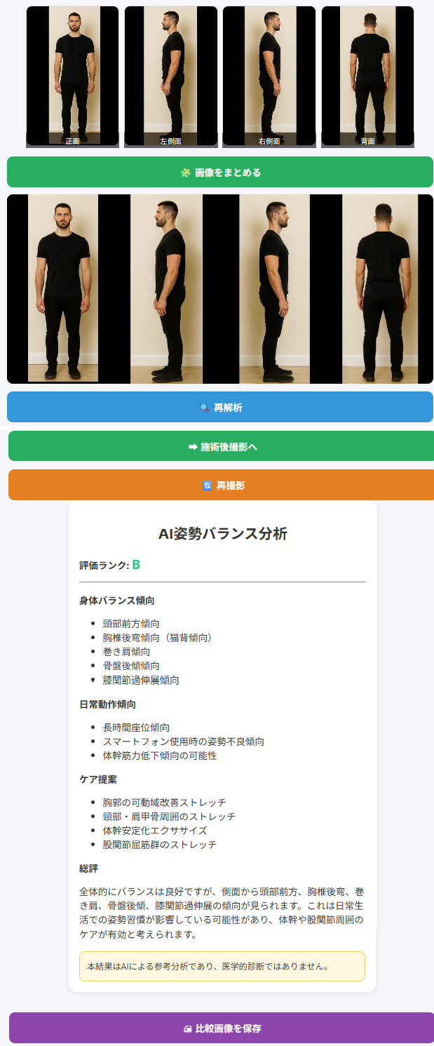 姿勢バランス分析